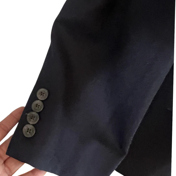 Ralph Lauren Chaps Men's Blazer Jacket Size 42T Lined Navy Blue 100% Wool - Picture 3 of 7